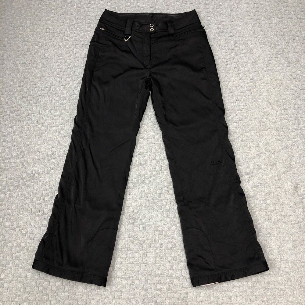 Marker Pants Womens 12 Black Straight AquaGuard Stretch Insulated Ski Snow W31